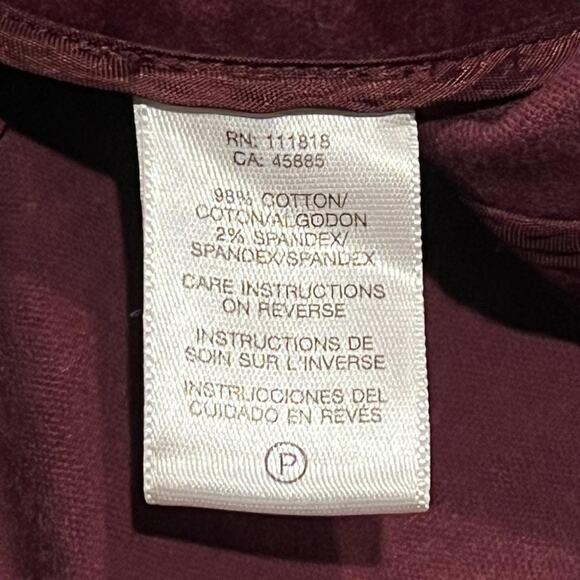 ★ Michael Kors Velvet Burgundy Fitted Military Style Jacket ★ - Picture 6 of 7